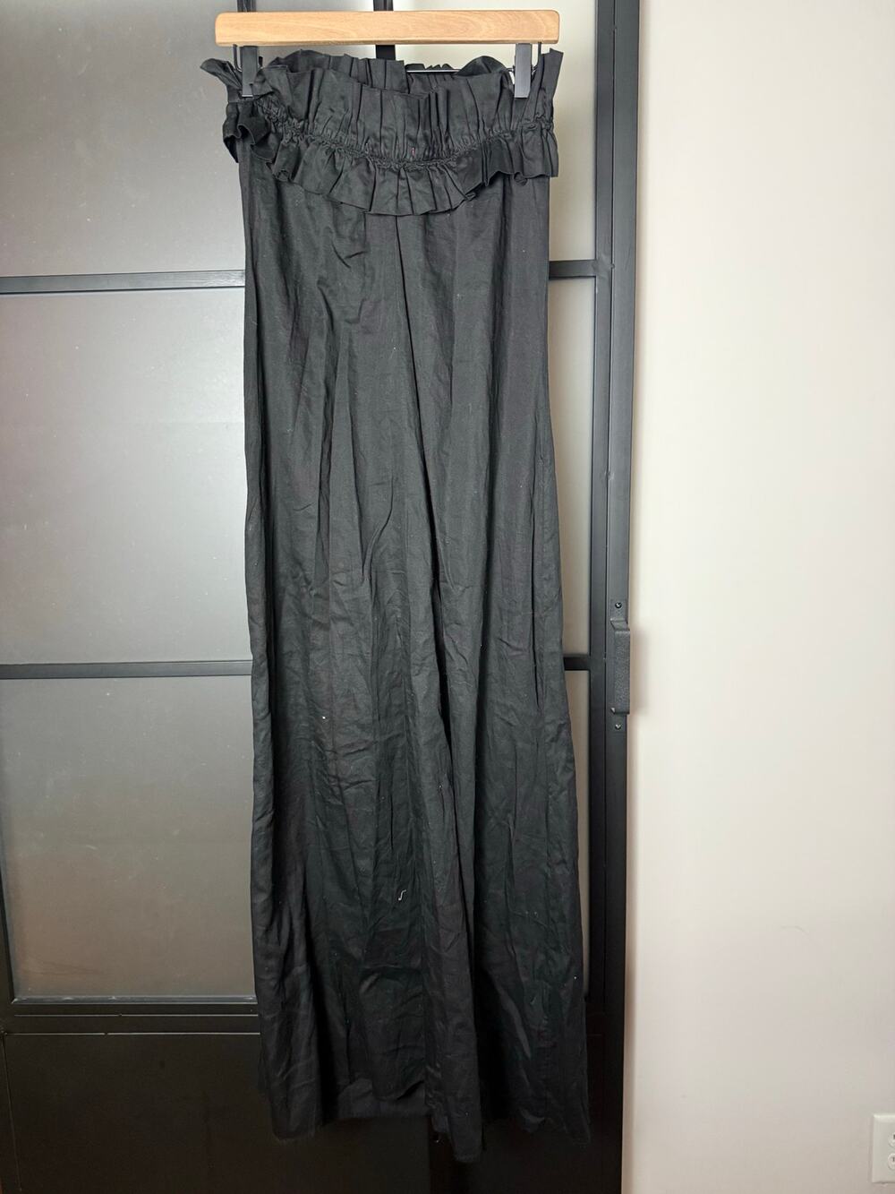 Stark X Strapless Ruffle Maxi Dress Size Small